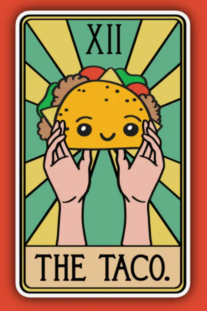 The Taco Tarot Card Sticker