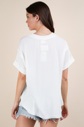 Cherish Me Ribbed Top - Off White