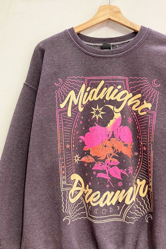 Midnight Dreams Sweatshirt- Purple