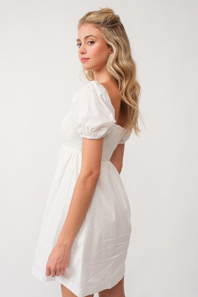 Emmaline Mini Dress- Ivory