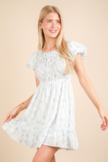 Haven Floral Dress - Blue