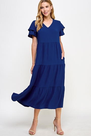 First Glance Maxi Dress - Navy