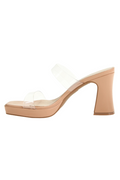 Dirty Laundry Glenny Vinyl Heel - Clear