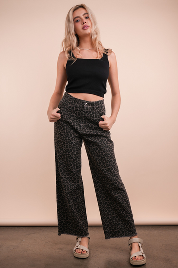 Daredevil Straight Leg Pants - Leopard