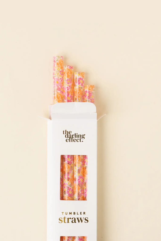 40oz Tumbler Straws - Secret Garden Pink