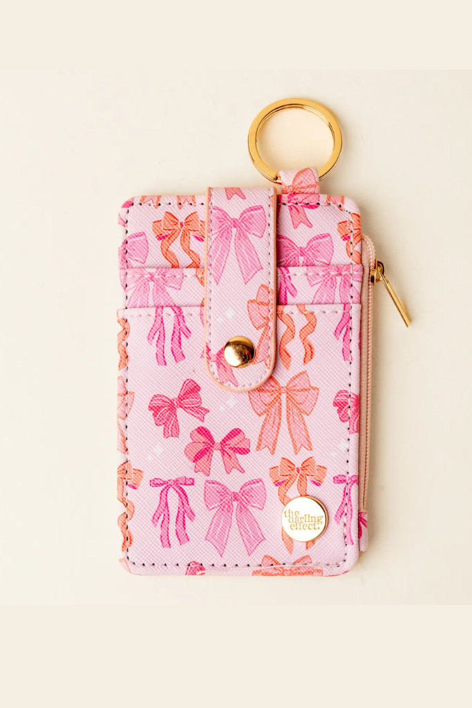 Keychain Wallet - Blushing Bows