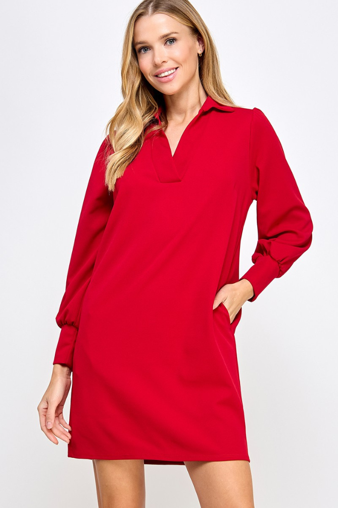 Chase Fun Dress - Red