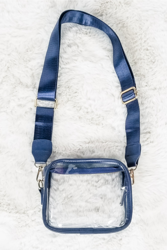 Take A Risk Clear Bag - Navy