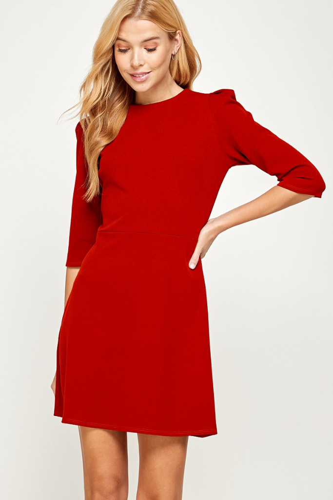 Feel Brave Dress - Red