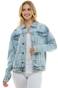 Your Boyfriends Jean Jacket - Light Wash