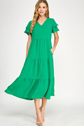 First Glance Maxi Dress - Kelly Green