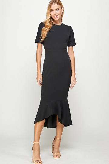 Live Bold Midi Dress - Black