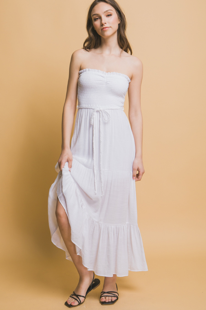 Sit Pretty Maxi Dress - White