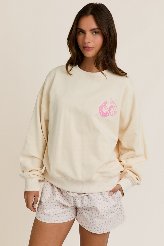 Coastal Cowgirl Sweatshirt - Cream