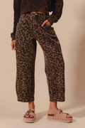 Small Town Wide Leg Pants - Leopard