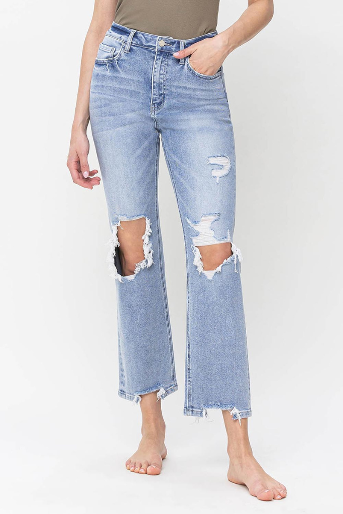 Getting Older Straight Leg Jeans - Medium Wash