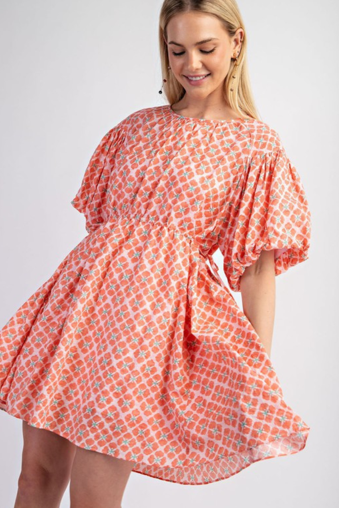 Quick Learner Dress - Coral