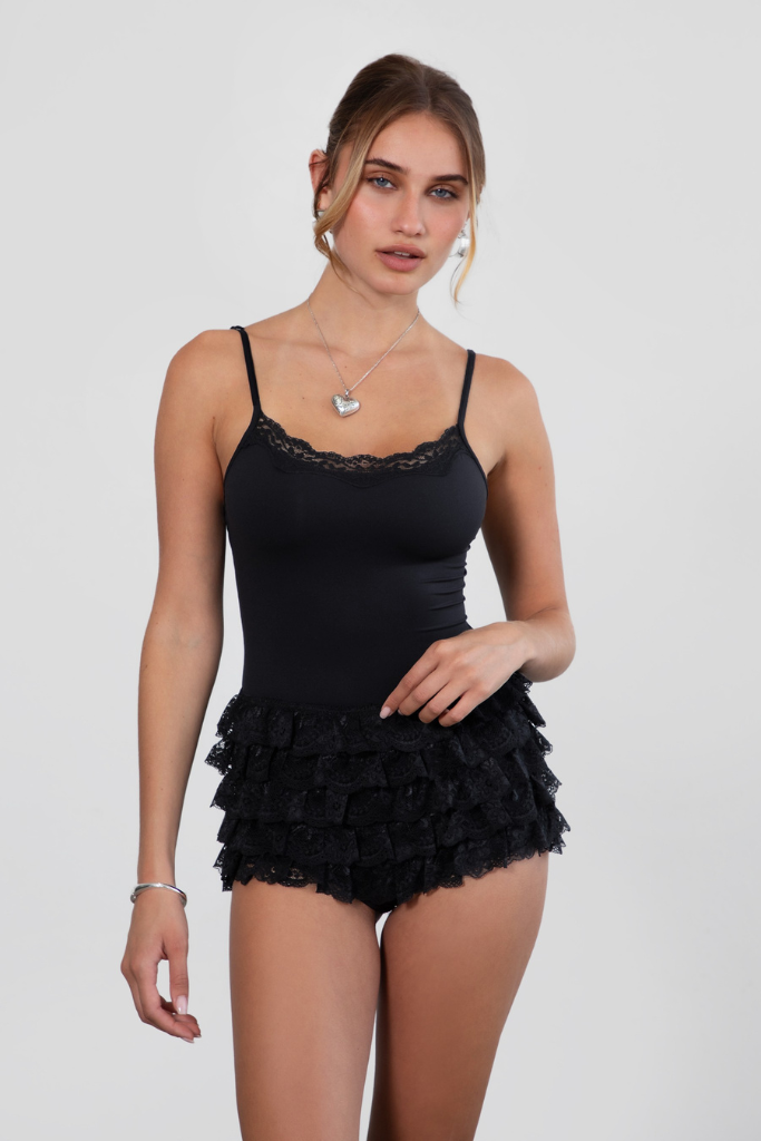 Harvey Lace Bodysuit - Black