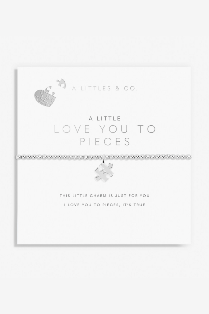 A Little &#039;Love You To Pieces&#039; Bracelet- Silver