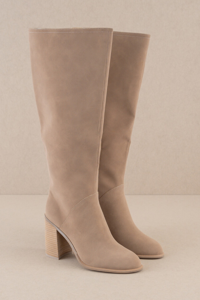 The Shiloh Knee High Boot - Cedar Wood