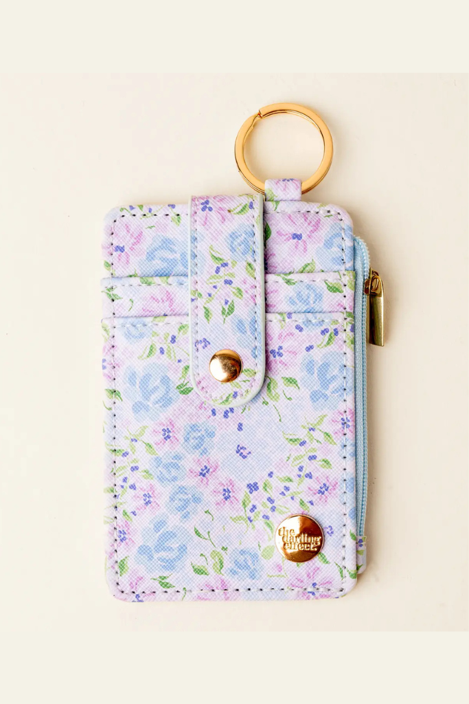 Keychain Wallet - Secret Garden Blue