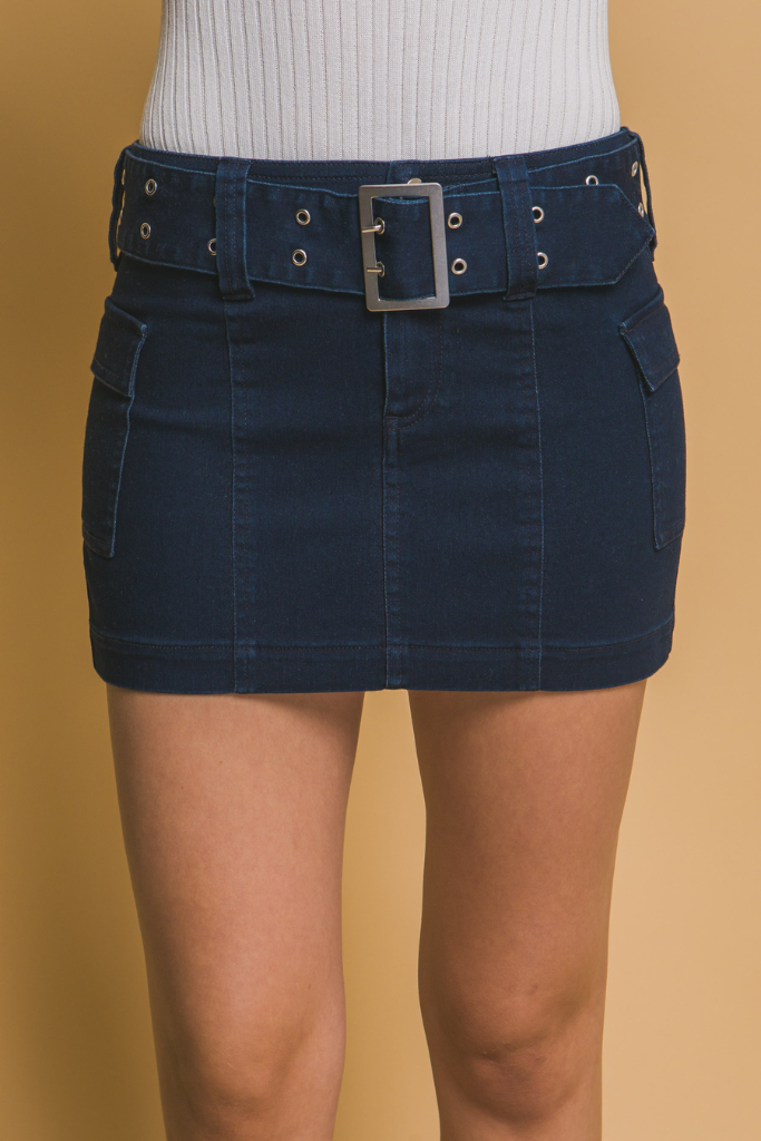 Remarkable Style Mini Skirt - Denim