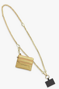 Clip & Go Chain w/Zippered Pouch- Gold