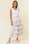 Iconic Layered Maxi Skirt - Cream