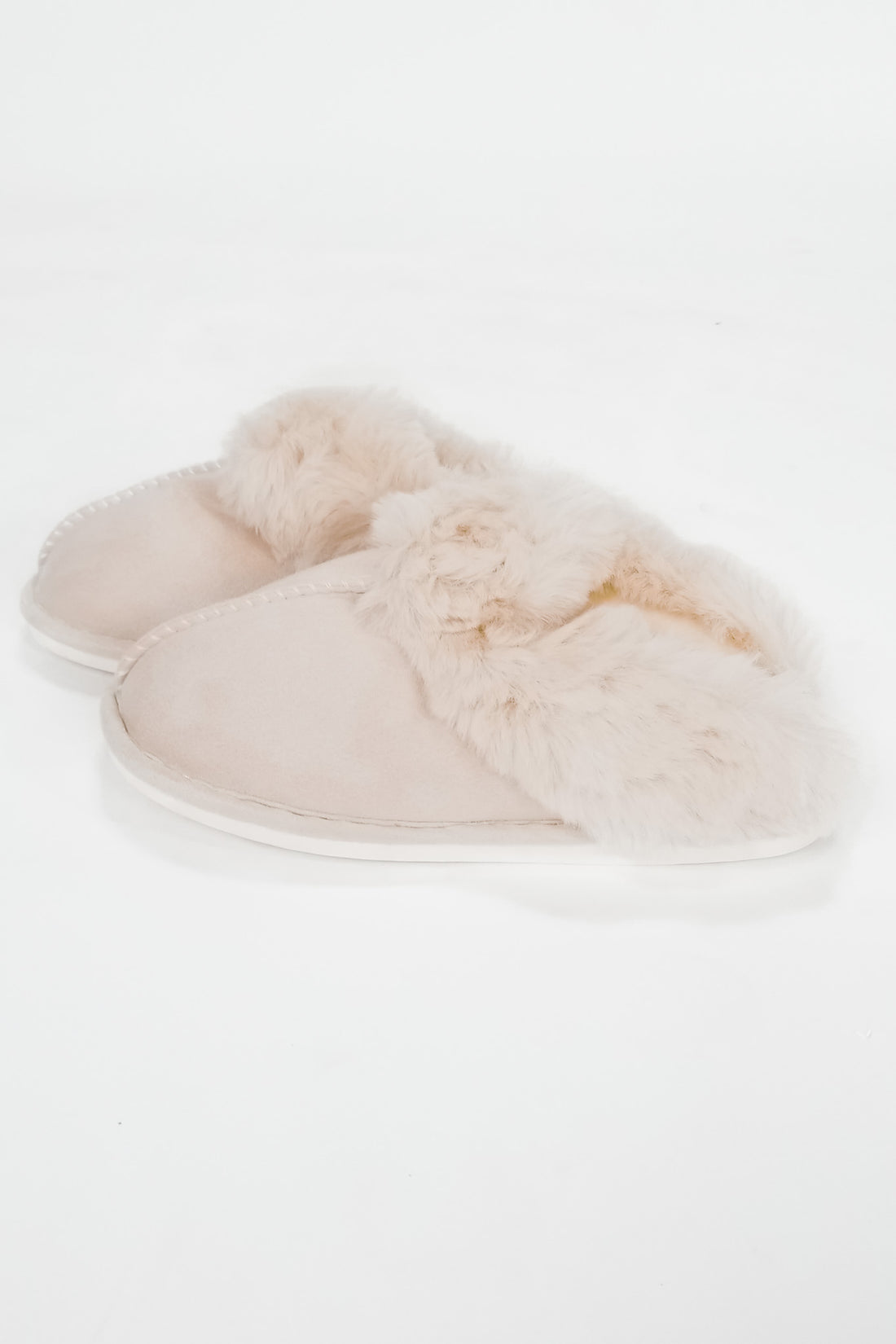 Carefree Day Slippers - Light Taupe