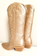 Zerena Cowgirl Boot - Gold