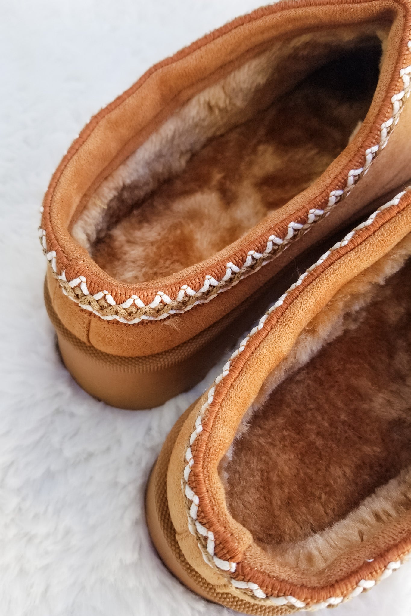 Bonfire Nights Platform Slipper- Tan