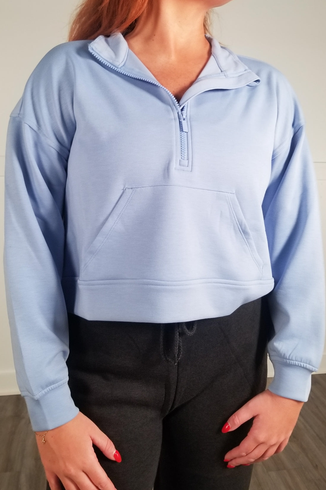 Many Directions Pullover - Baby Blue