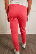 Lovely Muse Fleece Joggers - Pink Punch