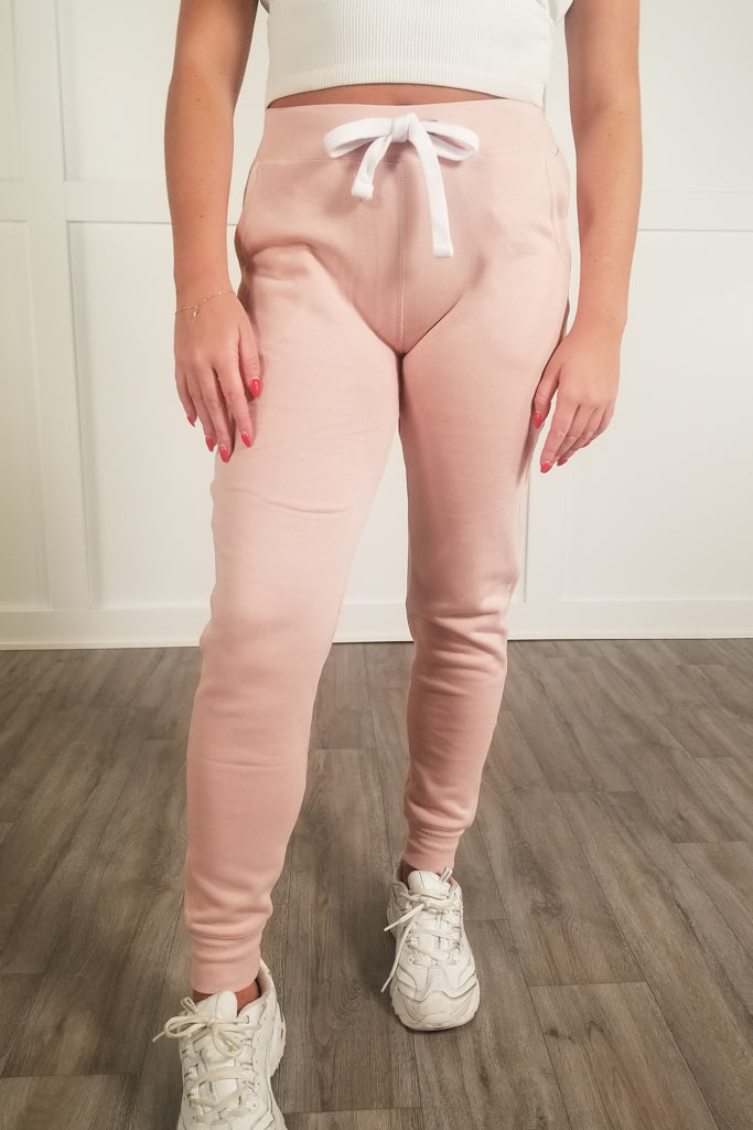 Lovely Muse Fleece Joggers - Pink