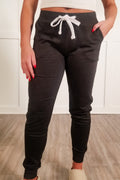 Lovely Muse Fleece Joggers - Charcoal