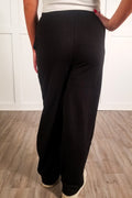 Keep A Secret Straight Leg Joggers - Black