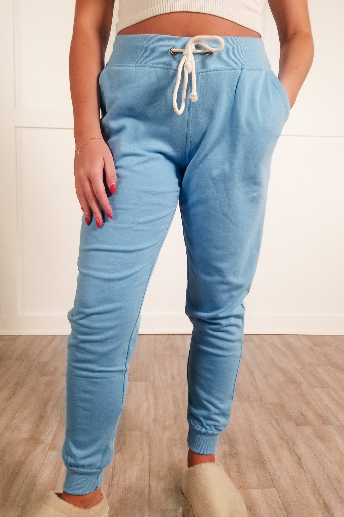 Playful Delight Relax Fit Joggers -  Sky Blue