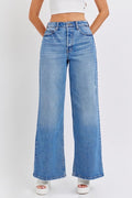 Feeling Bold Wide Legs Jeans - Medium Wash