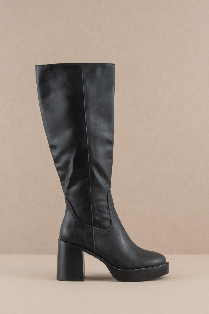 Stop and Stun Platform Boots - Black