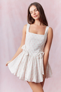 Infatuation Bow Dress - Pink/Ivory