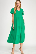 First Glance Maxi Dress - Kelly Green