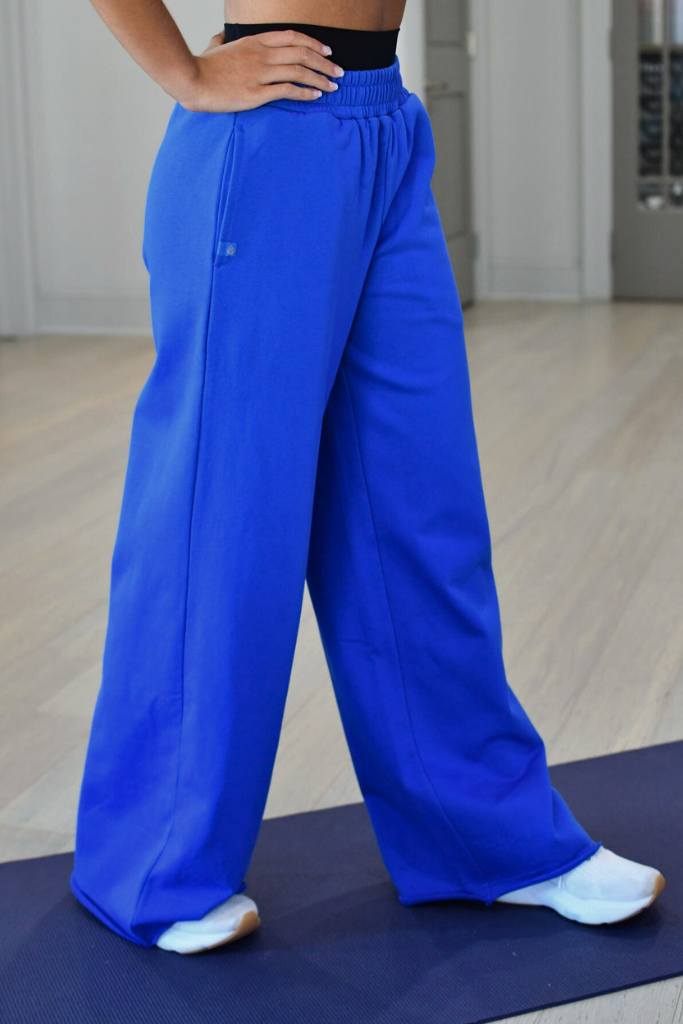 Tooloolah Baseline Straight Leg Joggers - Royal Blue