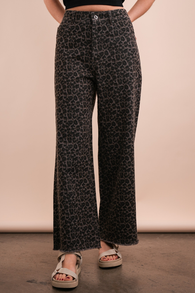 Daredevil Straight Leg Pants - Leopard