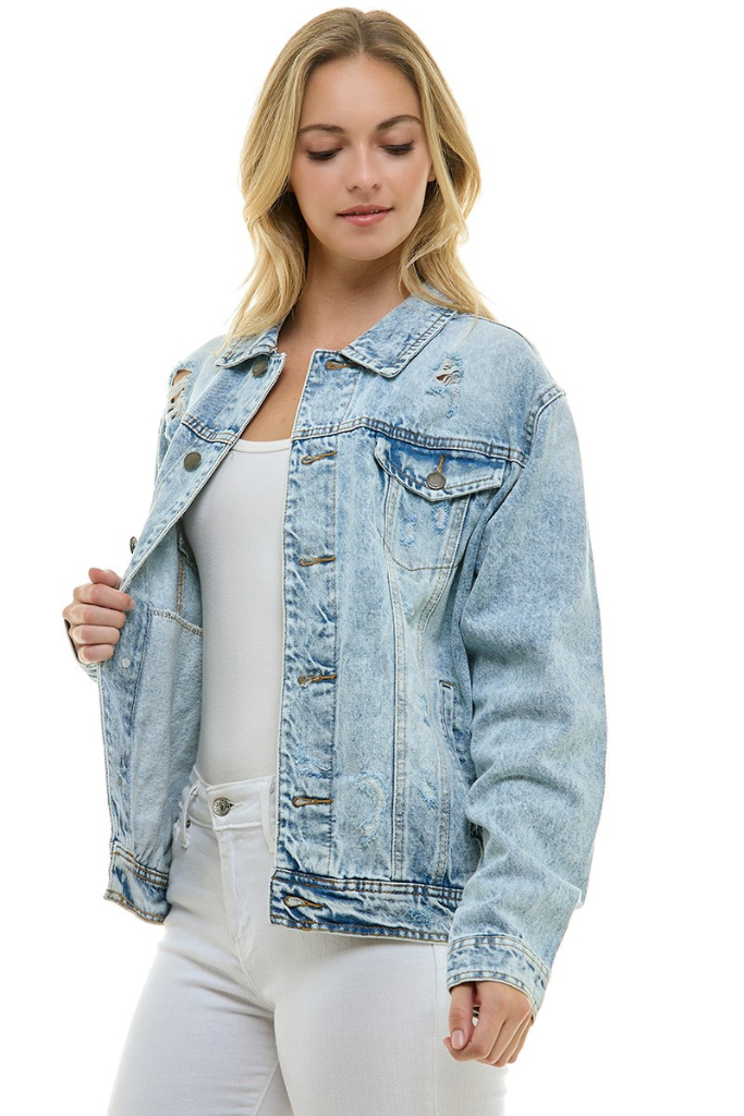 Your Boyfriends Jean Jacket - Light Wash