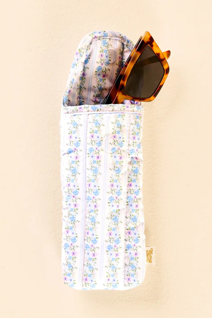 Sunglasses Case -Petal Paradise Blue