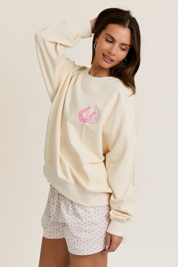 Coastal Cowgirl Sweatshirt - Cream