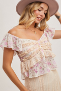 Near Perfect Ruffle Top - Pink