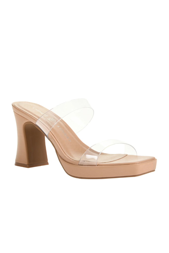 Dirty Laundry Glenny Vinyl Heel - Clear