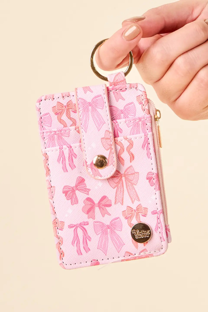 Keychain Wallet - Blushing Bows