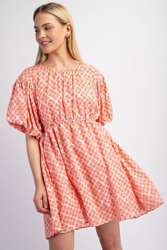 Quick Learner Dress - Coral